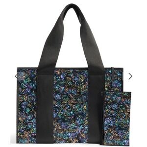Flaunt Bag Abalone Everyday Tote Bag With Inner Pouch New With Tags Ships Free